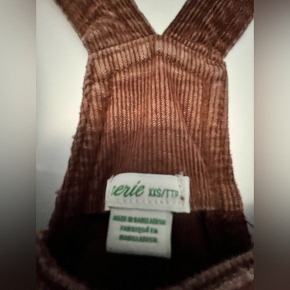 Aerie brown corduroy overalls - Picture 3 of 3